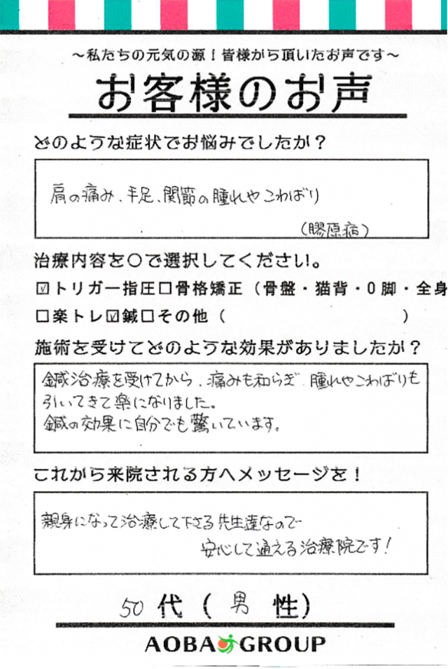 アンケート用紙